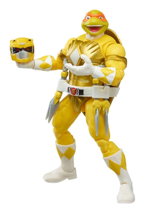 x_hasf2967_d Morphed April O´Neil Michelangelo - Power Rangers x Teenage Mutant Ninja Turtles Lightning Collection Actionfiguren 2022
