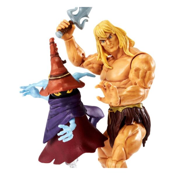 Masters of the Universe Revelation Masterverse Actionfiguren 2022 Deluxe Savage He-Man & Orko Deluxe Savage He-Man Orko - Masters of the Universe: Revelation Masterverse Actionfiguren 2022 18 cm