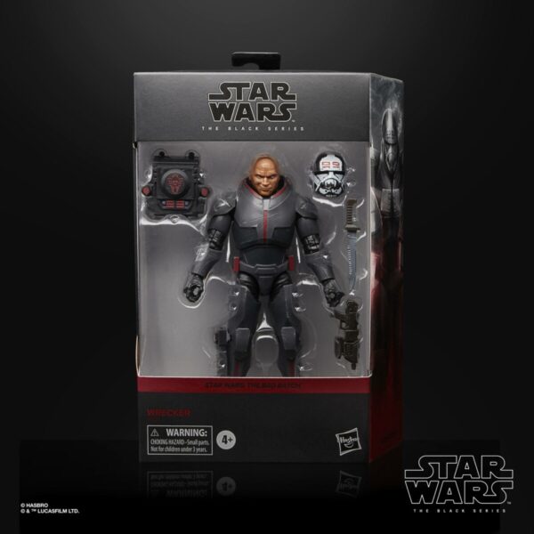 hr_hasf0630_a Star Wars The Bad Batch Black Series Deluxe Actionfigur 2021 Wrecker 15 cm Ein Klebestreifen der Verpackung (unten) durchgerissen