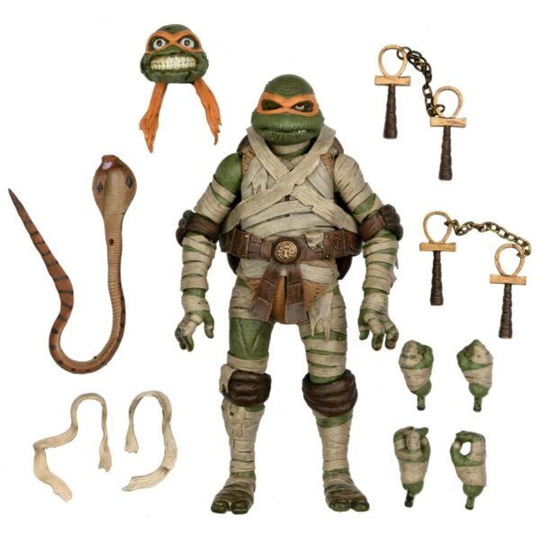 Universal Monsters x Teenage Mutant Ninja Turtles Actionfigur Ultimate Michelangelo as The Mummy 18 cm