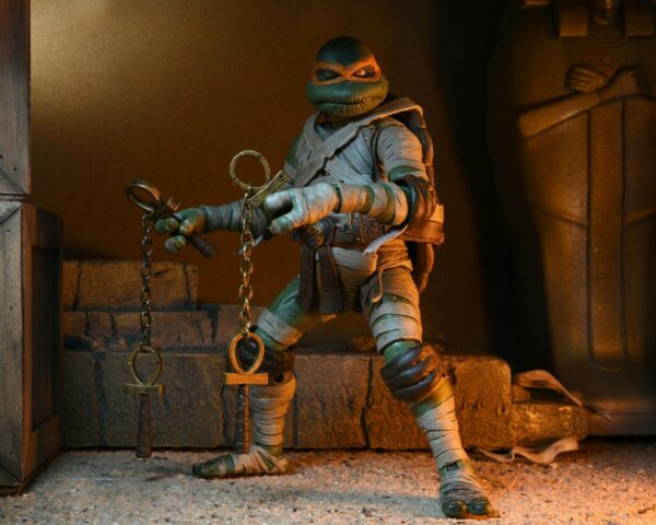 Universal Monsters x Teenage Mutant Ninja Turtles Actionfigur Ultimate Michelangelo as The Mummy 18 cm