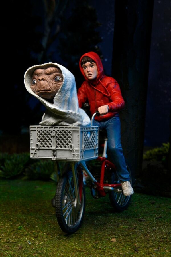 hr_neca55065_l E.T. - Der Außerirdische Actionfigur Elliott und E.T. on Bicycle 13 cm B-Ware