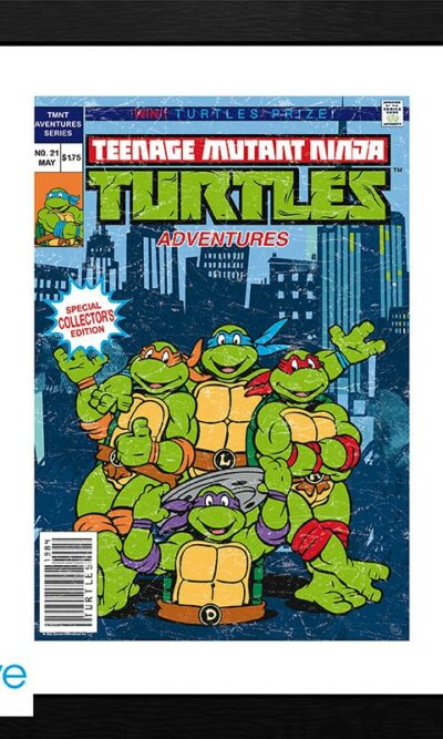 Teenage Mutant Ninja Turtles - gerahmtes Bild "Comic Cover" (30x40)