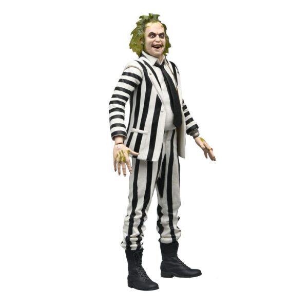 Beetlejuice 1988 Actionfigur Beetlejuice Black and White Striped Suit 18 cm