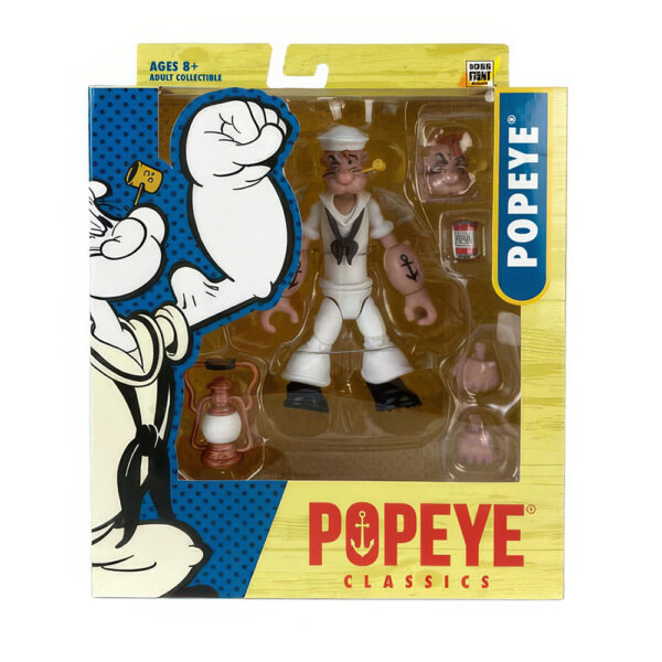 Popeye Actionfigur Wave 02 Popeye White Sailor Suit