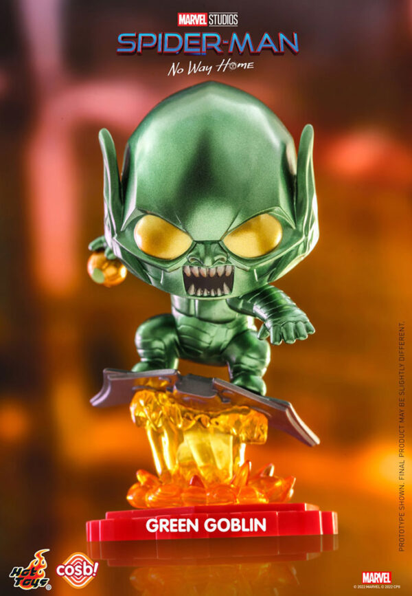 x_hot-cbx-mvl006 Spider-Man: No Way Home Cosbi Minifigur Green Goblin 8 cm