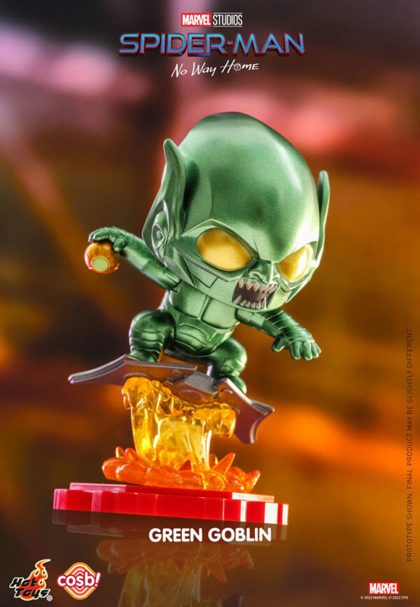 x_hot-cbx-mvl006_c Spider-Man: No Way Home Cosbi Minifigur Green Goblin 8 cm