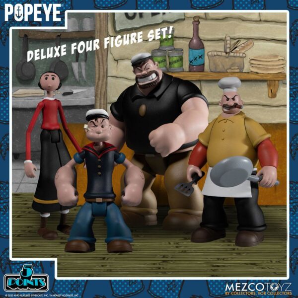 x_mez18060_b Popeye 5 Points Actionfiguren Deluxe Box Set 9 cm