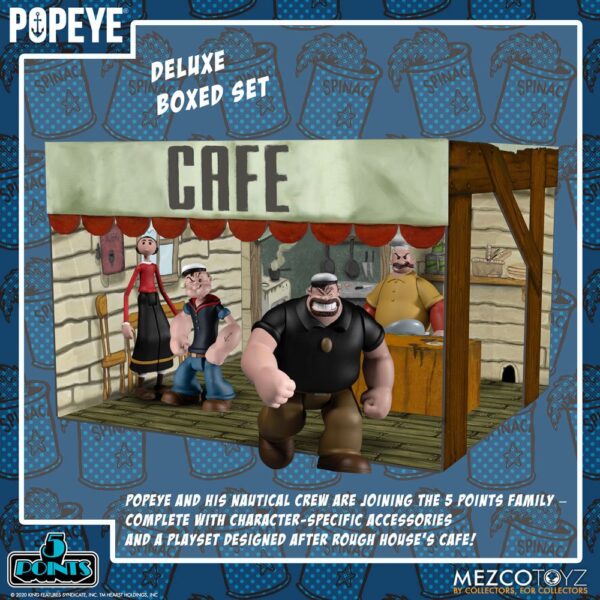 x_mez18060_c Popeye 5 Points Actionfiguren Deluxe Box Set 9 cm