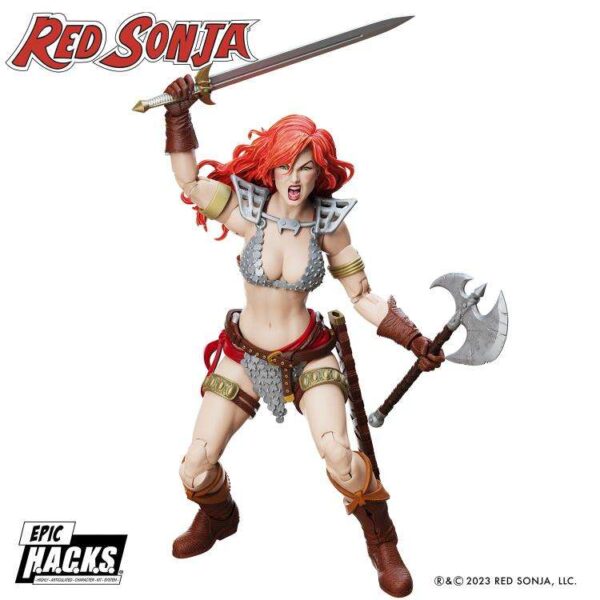 97364b Red Sonja 50th Anniversary Epic H.A.C.K.S. Actionfigur 15 cm