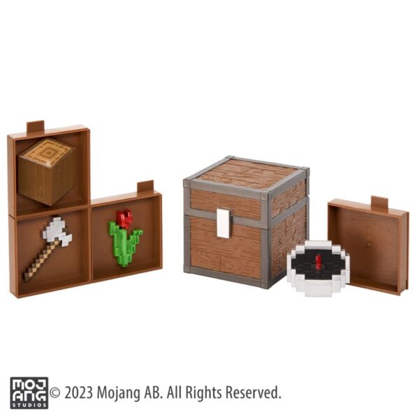 Krakomat Minecraft Loot Chest Forest 10 cm (3) Minecraft Loot Chest Forest 10 cm