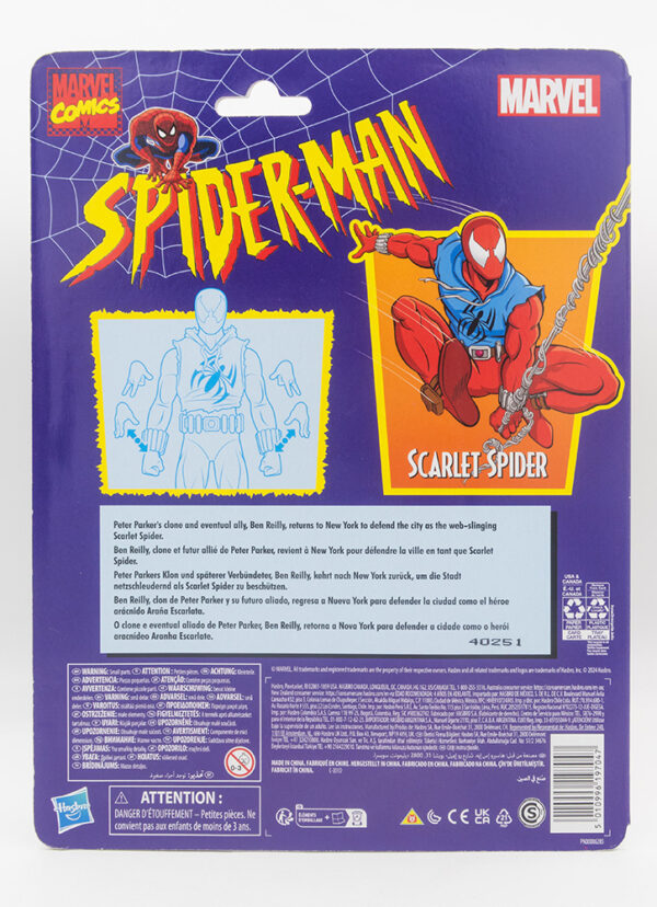 Marvel Legends Spider-Man Animated Retro Card Scarlet Spider Actionfigur 15 cm_2 Marvel Legends Spider-Man Animated Retro Card Scarlet Spider Actionfigur 15 cm