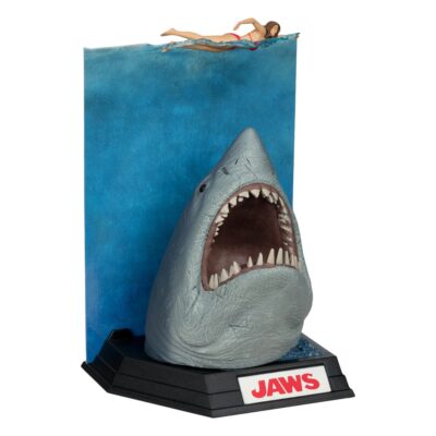 Der weiße Hai Movie Maniacs PVC Statue Jaws (50th Anniversary) 16 cm Verpackung beschädigt