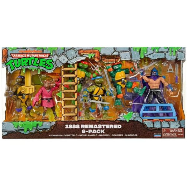 Teenage Mutant Ninja Turtles 6er-Pack Actionfiguren 1988 Remastered EU Exclusive x_pla84696 Teenage Mutant Ninja Turtles 6er-Pack Actionfiguren 1988 Remastered EU Exclusive