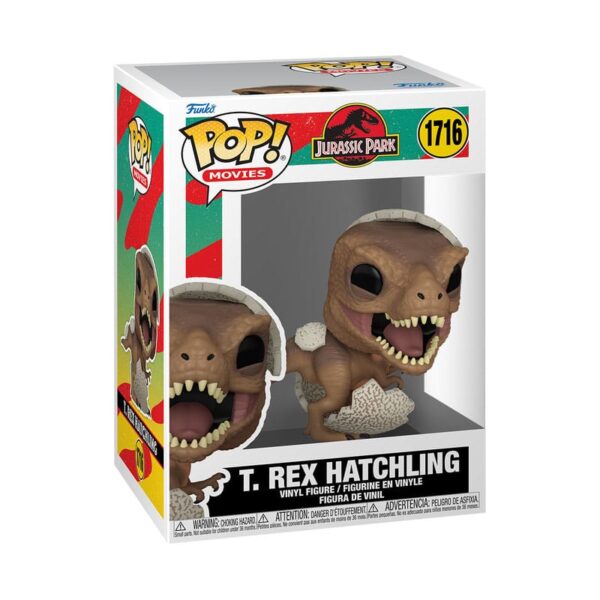 Jurassic Park Hatchling POP! Figuren Tyrannosaurus Rex Dilophosaurus Velociaptor Stygimoloch