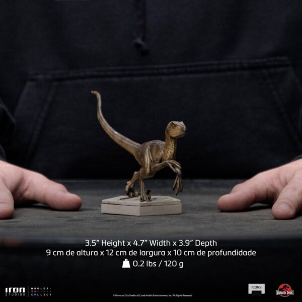 Jurassic World Icons Statue Velociraptor B 9 cm x_is95202_i Jurassic World Icons Statue Velociraptor Modell "B" 9 cm