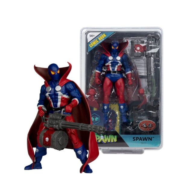 MCF90421 x_mcf90421_f Spawn Page Punchers Actionfigur Spawn 1977 Red and Blue (Chase) Red Platinum Edition 18 cm