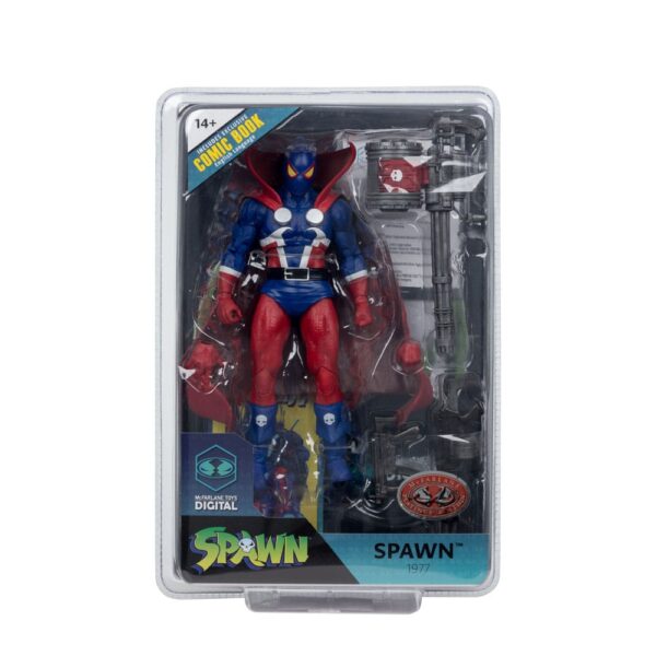 MCF90421 x_mcf90421_g Spawn Page Punchers Actionfigur Spawn 1977 Red and Blue (Chase) Red Platinum Edition 18 cm