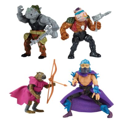 Teenage Mutant Ninja Turtles Classic Actionfiguren Splinter Shredder Rocksteady Bebop 10 cm