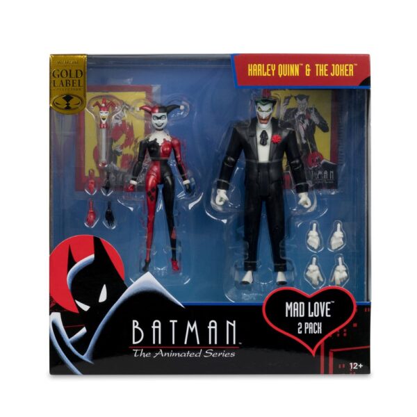 Batman The Animated Series Harley Quinn and The Joker (Mad Love 2-Pack) 17 cm